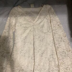 Wrapper White Polyester Garment